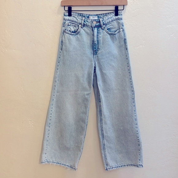 Mango high waisted wide leg jeans xs - Picture 1 of 11